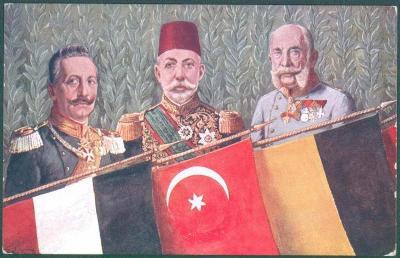 30A453 Franz Josef I., Wilhelm a Mehmed V.