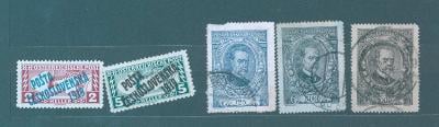 10A156 Pošta československá 3x, Masaryk 125, 500, 1000 hal