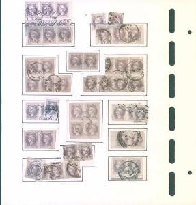 13A53 Rakousko- soubory - známky a vybraná lepší razítka