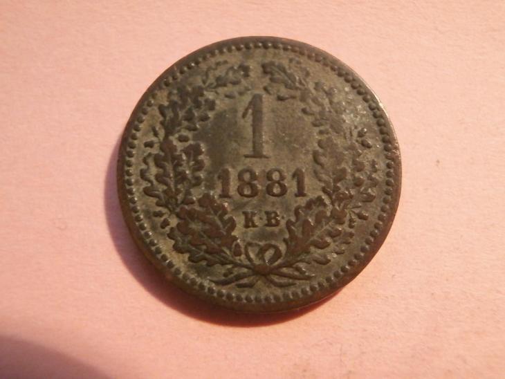 1 Krejcar 1881 KB , VZÁCNĚJŠÍ , Č2 - Rakousko-Uhersko numismatika