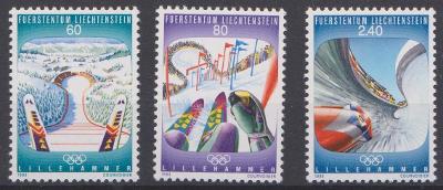 Liechtenstein 1993, kompletní serie ZOH  Lillehammer 94 , svěží,