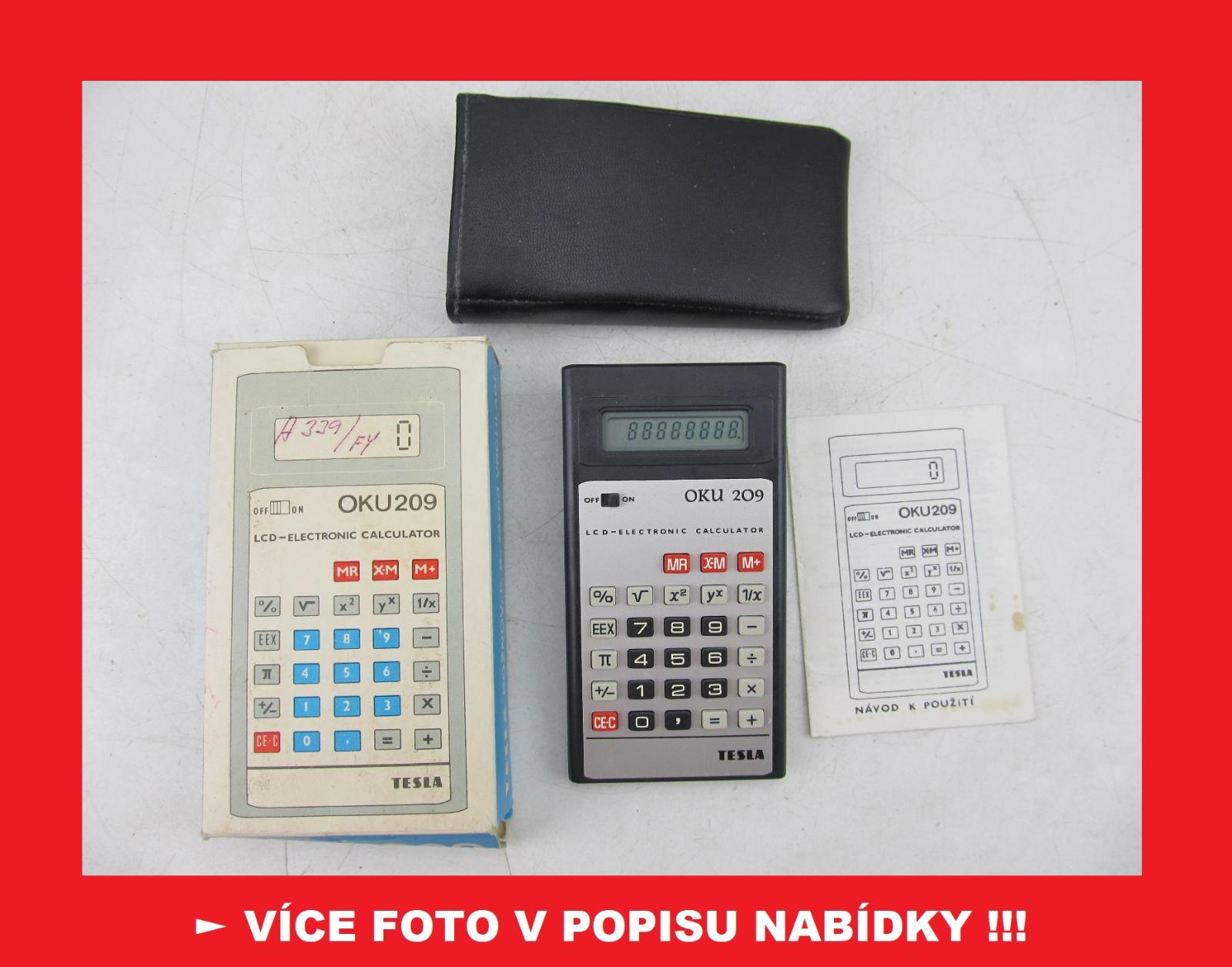 TESLA OKU 209 sada - sbírková kalkulačka ČSSR - Počítače a hry