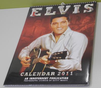 Kalendář Elvis Presley na rok 2011, nerozbalený, rozměr 42 x 29 cm