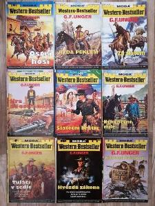 konvolut G. F. UNGER - 9x western - bestseller - rok 1995-8