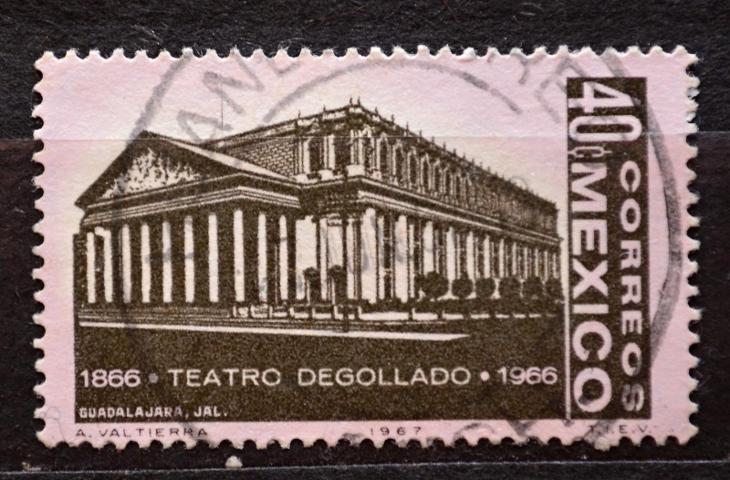 Mexiko, 1966. Teatr Degollado, Mi.1230 / KT-341