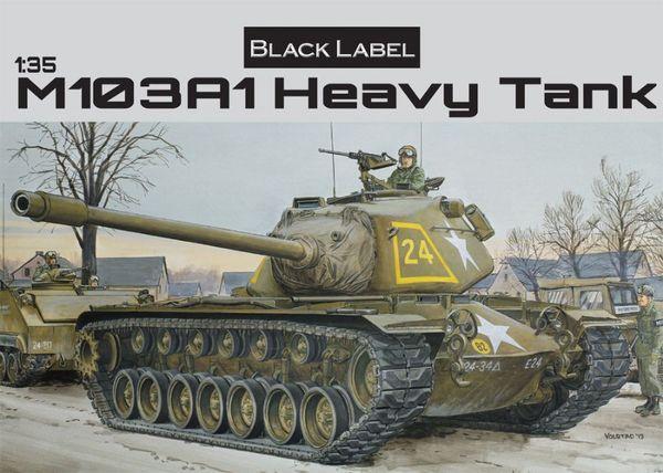 RARE DRAGON 1/35 American M103A1 Heavy Tank BLack lebel - Modely vojenských vozidel