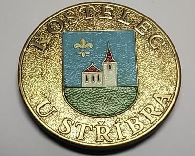 M22 KOSTELEC / STŘÍBRO, 655 let obce, 115 let SDH, medaile 4 cm