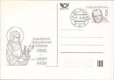11C23 Celina přítisk Svatořečení sv. Zdislava Olomouc 1995