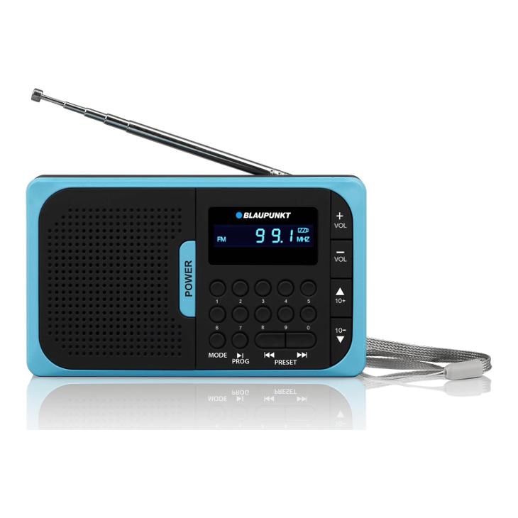 Přenosné FM rádio s přehráváním Blaupunkt PR5BL USB / SD MP3