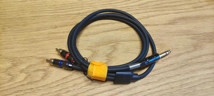 TISINO kabel jack 6,35mm na 2x cinch 1m - Stavebniny
