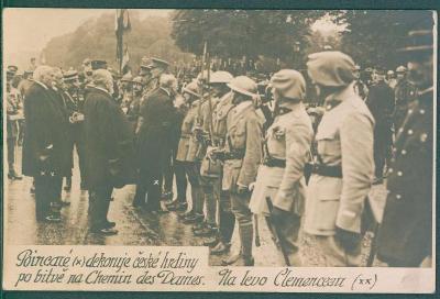 28A554 Bitva Chemin des Dames 1917, Poincaté, Clemenceau, vojáci, RR