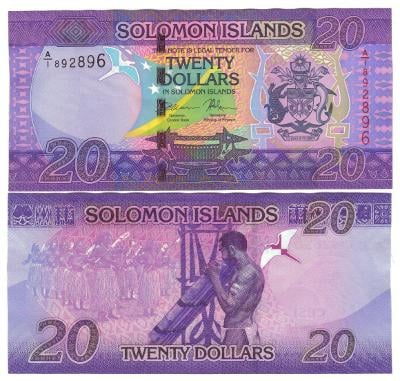 Šalamúnové ostrovy 20 Dollars 2017  UNC Pick 34	  