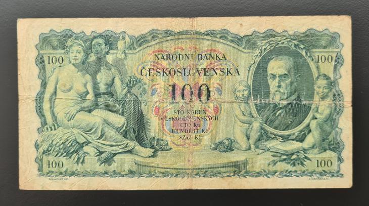 100 Kč 1931, série J, neperforovaná  - Bankovky