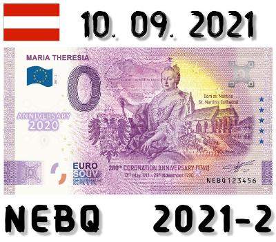 0 Euro Souvenir | MARIA THERESIA | NEBG | 2021 | ANNIVERSARY