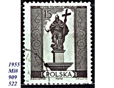 Polsko 1955, pomníkZikmunda III. Wasa