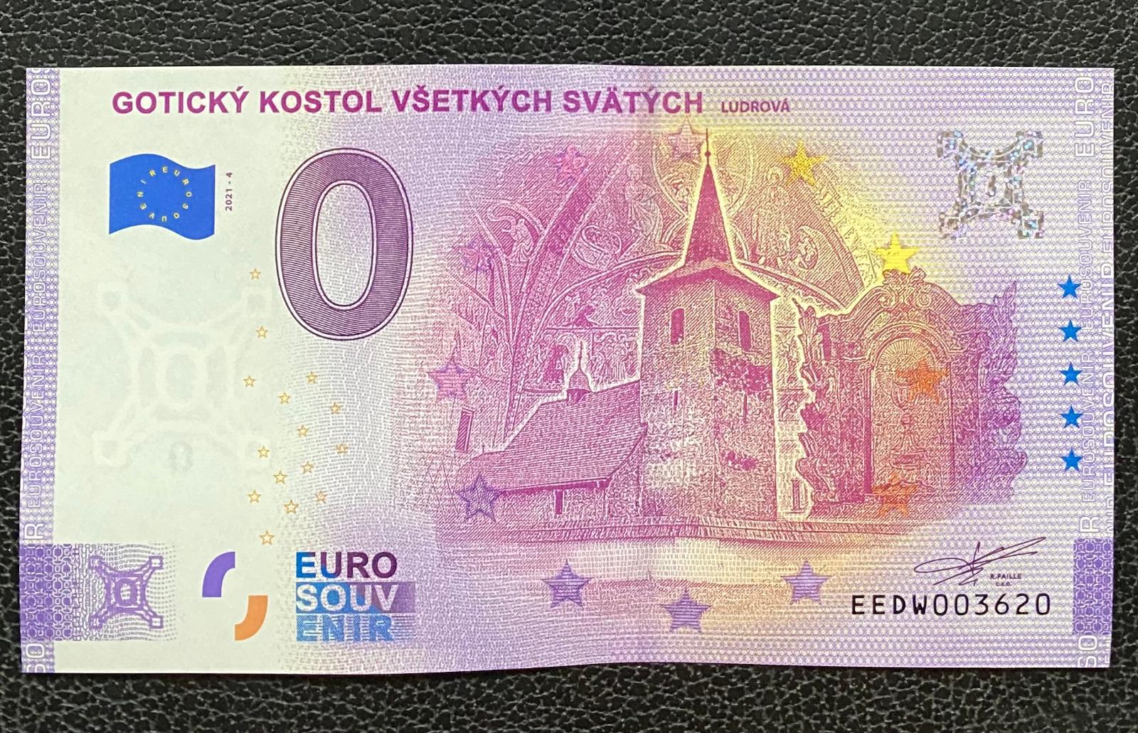 0 Euro Souvenir GOTICKÝ KOSTOL VŠETKÝCH .. 2021 [NOVÝ DIZAJN] - Zberateľstvo