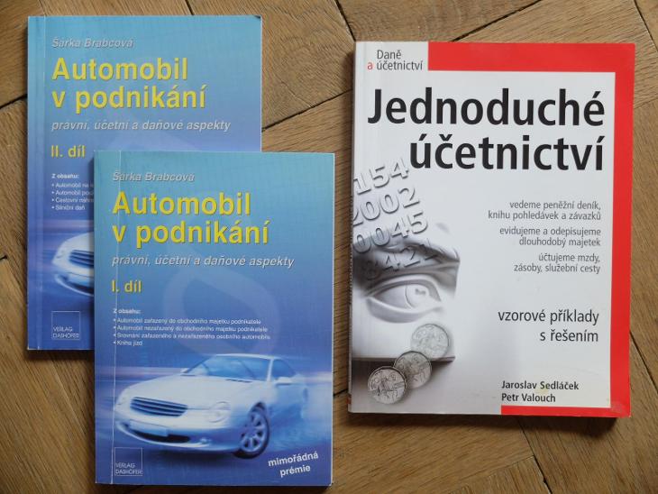 AUTOMOBIL V PODNIKÁNÍ PRÁVNÍ DAŇOVÉ ASPEKTY JEDNODUCHÉ ÚČETNICTVÍ 3 ks - Knihy