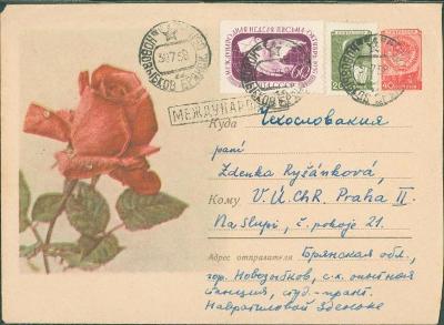 16B116 Dopis SSSR Novozybkov - Z. Ryšánková Praha