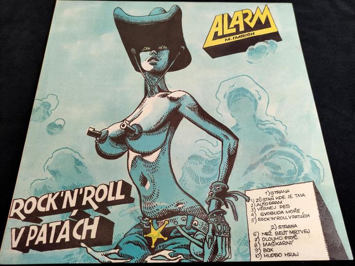 Alarm (M. Imrich) - Rock 'n' roll v patách, (cover Saudek) 1990 - LP / Vinylové desky