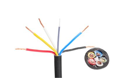 Kabel 5x0,75 mm2, černá/ bílá/ červená/ žlutá/ modrá, metráž     