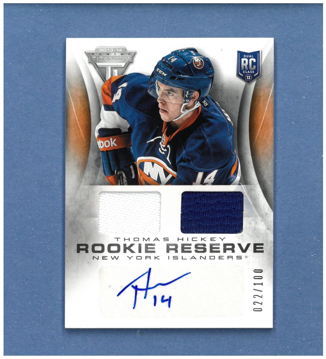Thomas Hickey - New York Islanders - jersey + autographed - Hokejové karty
