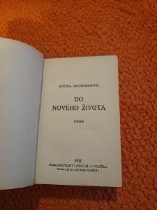 Stará knížka DO NOVÉHO ŽIVOTA, 1932