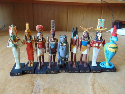 9 figurek egyptských bohů - Hachette: The Gods of Egypt