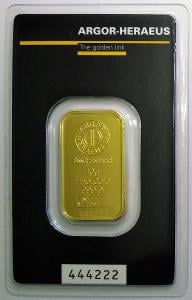 10 g - Argor-Heraeus - zlatý zliatok - Investičné zlato