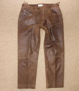 Pánské kožené kalhoty JOHN F.GEE W34/L30=45/104cm #11779