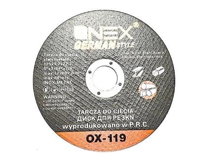 NEX OX-119 German style kotouč Metal steel 125x1,2x22,2mm