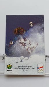 kartičkový kalendář SAZKA loterie 1994 