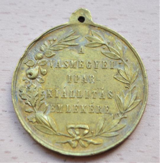 Medaile Maďarsko 1887- Szombathely A Vasmegyei Ipar Kiállitás Emlékére