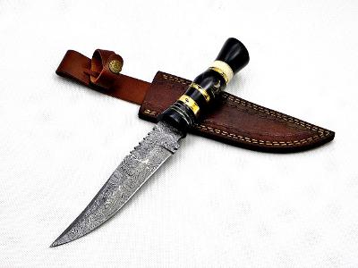 002/ Damaškový lovecký nůž. Rucni vyroba.  