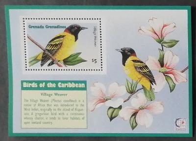 Grenadiny & Grenada 1995 Bl.331 5,5€ Zpěvní ptáci ostrovů