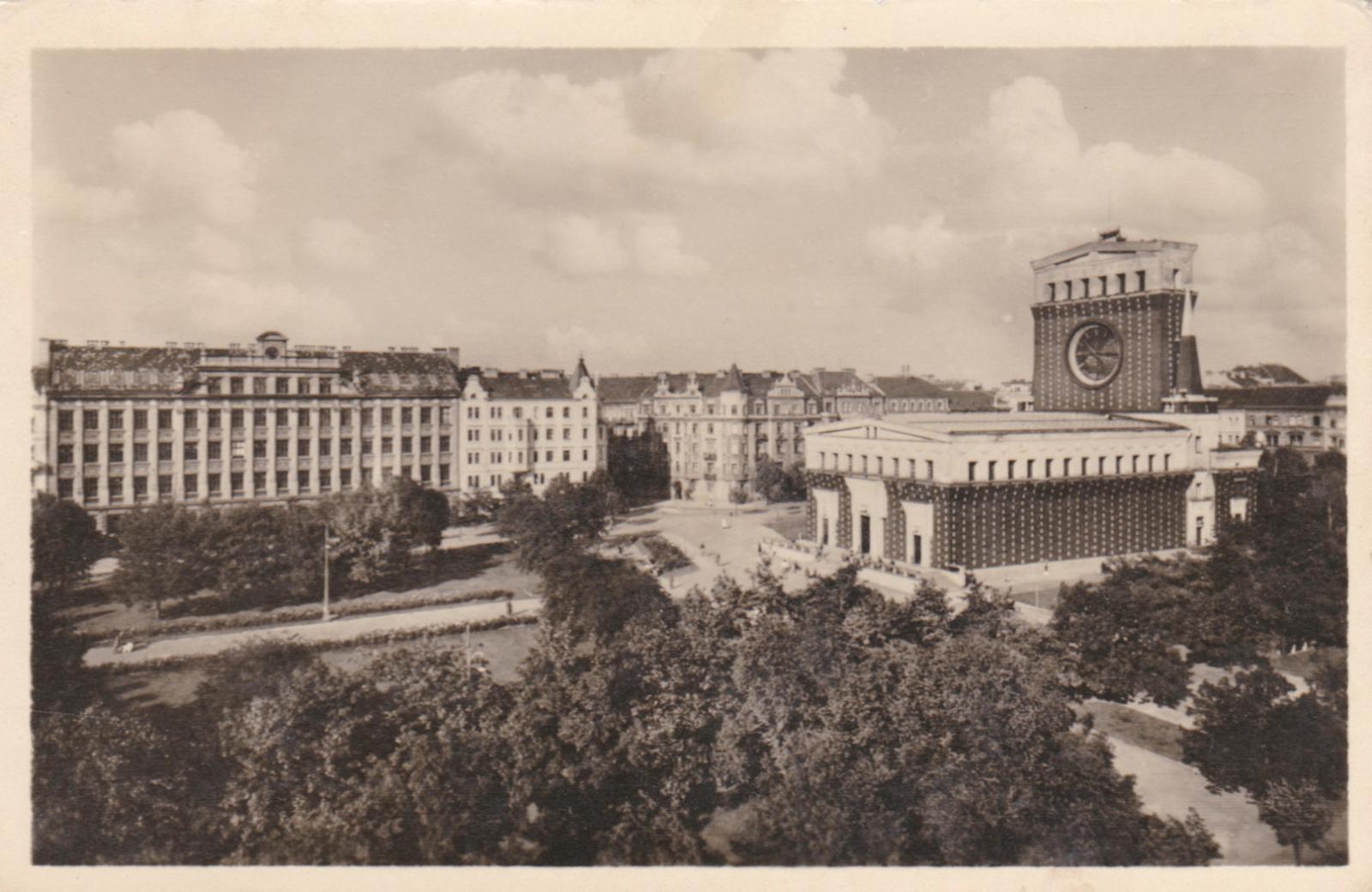 Praha 1950 - Pohlednice místopis