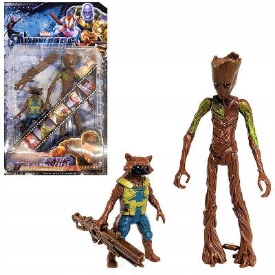 Figurka Groot a Rocket Racoon Figurky z filmu Strážci Galaxie