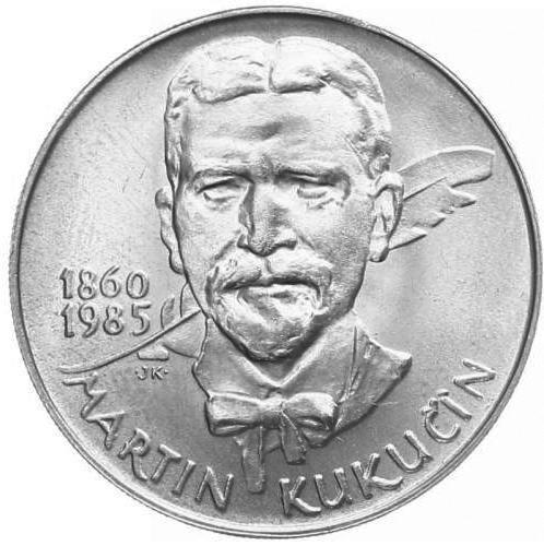 Vzácná stříbrná mince 100 Kčs 1985 Martin Kukučín, perfektní stav!