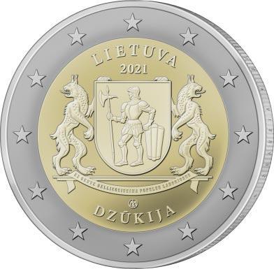2 euro 2021 LITVA - Dzūkija - UNC