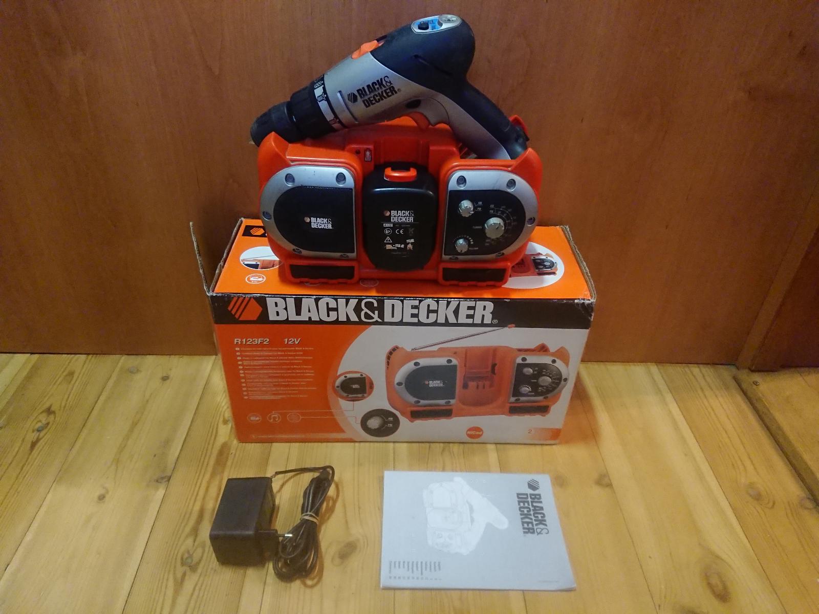 Black Decker aku r dio 12V aku p klepov vrta ka 12V Aukro