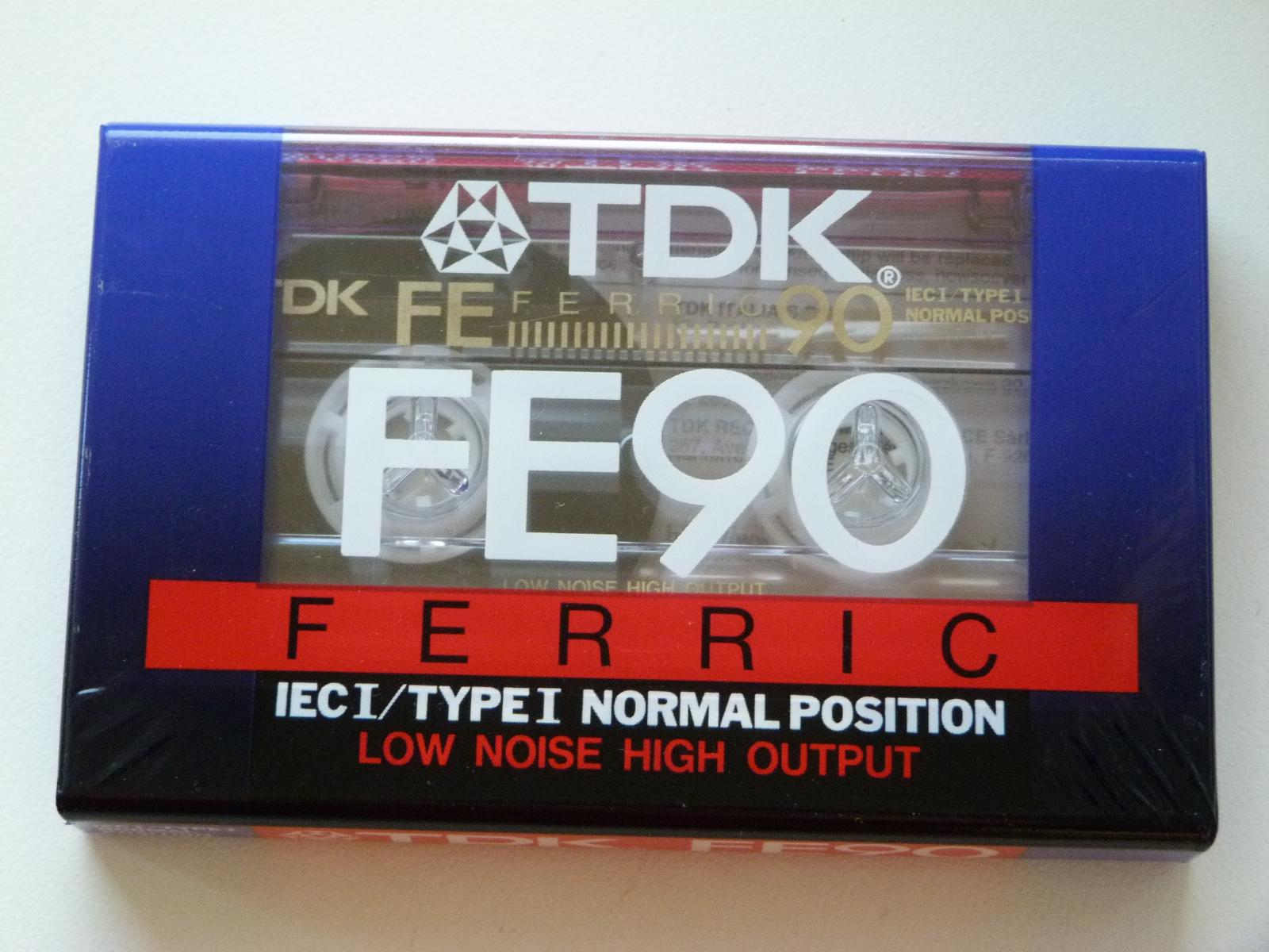 kazeta TDK FE 90, typ I - TV, audio, video