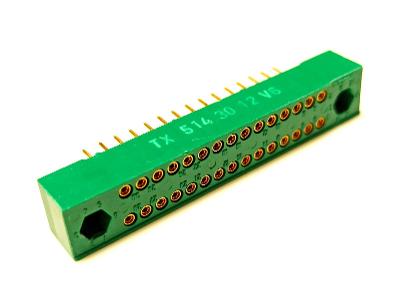 Konektor FRB 30 pinů, samice, rovné vývody do DPS, TX 514 30 12, TESLA