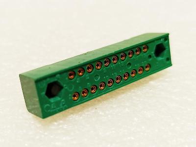 Konektor FRB 20 pinů samice, rovné vývody na kabel, TX 512 20 13 TESLA