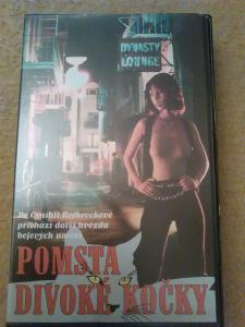Pomsta divoké kočky,originální VHS kazeta.