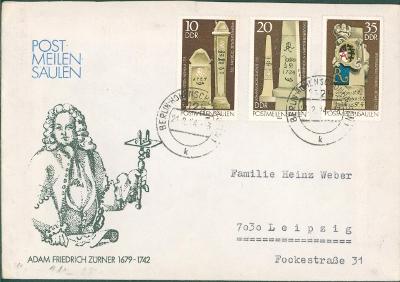 14B1092 Dopis Berlín - Lipsko, dekorativní, přítisk A.F. Zürner