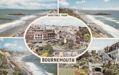 Anglie - Bournemouth - přímořské letovisko - r. 1966