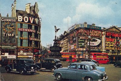Anglie - LONDÝN - Piccadilly - auta - r. 1965