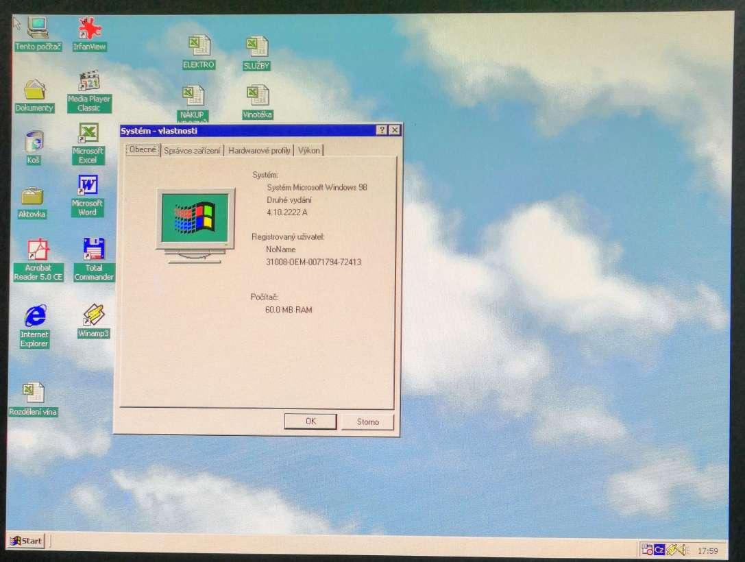 PC AUTOCONT P166, 64MB RAM - pěkné PC na DOS, Windows 98 apod. - Počítače a hry