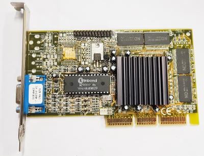 Grafická karta AGP Axle3D Riva TNT2 M64 32M GPU - Raritka !