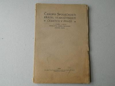Časopis společnosti přátel starožitností českých - 27. ročník/1919