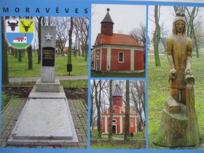 Moravěves Havraň socha  MO